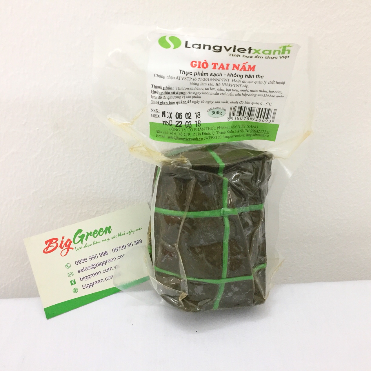 Giò tai nấm làng việt xanh