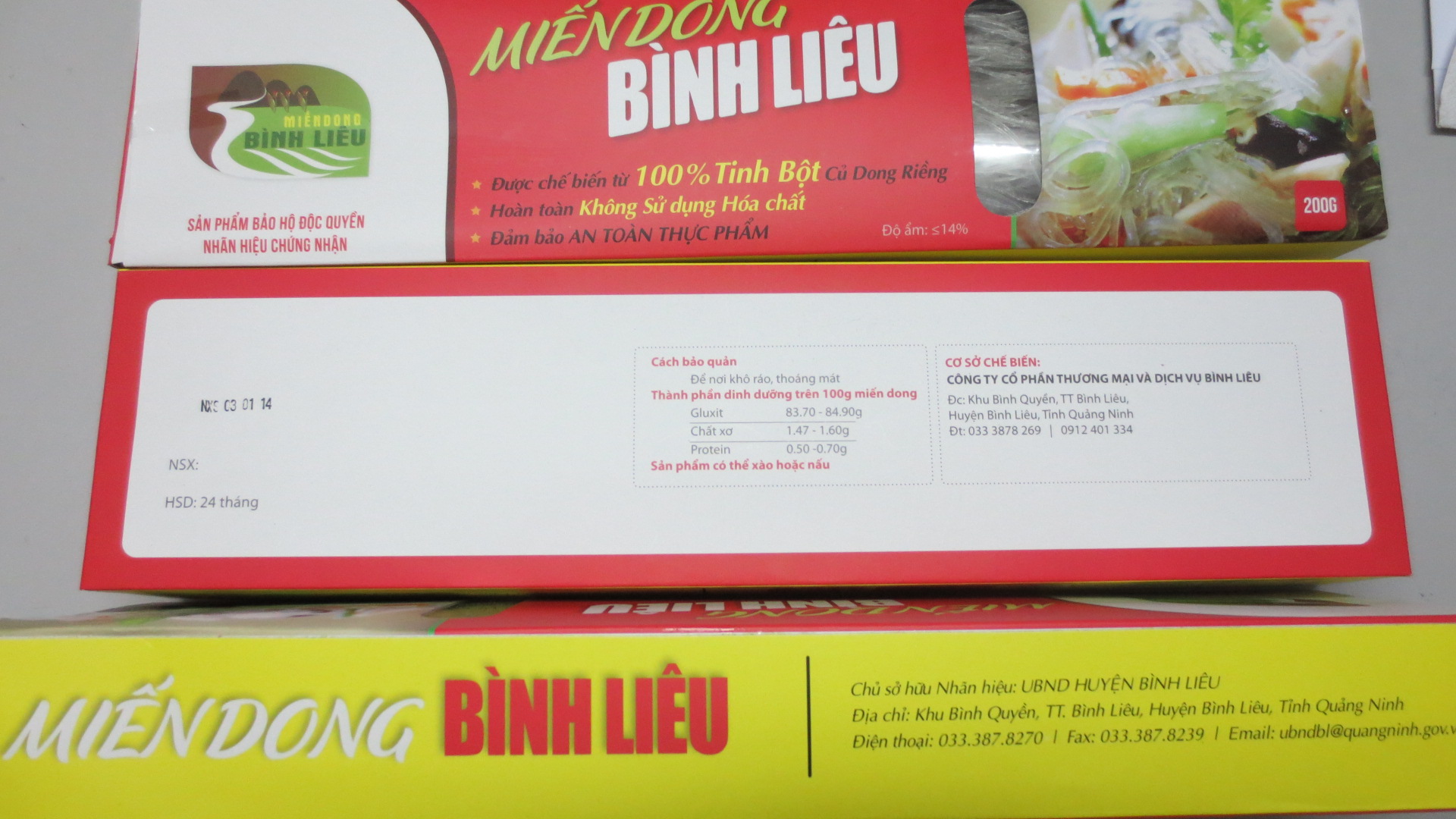 Miến dong Bình Liêu hộp