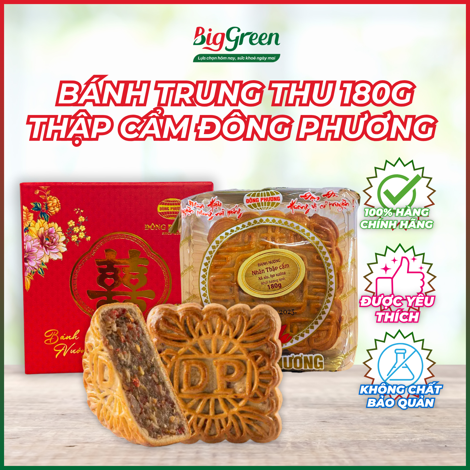 Bánh trung thu Đông Phương (nhân TC 180g) (SP000754)