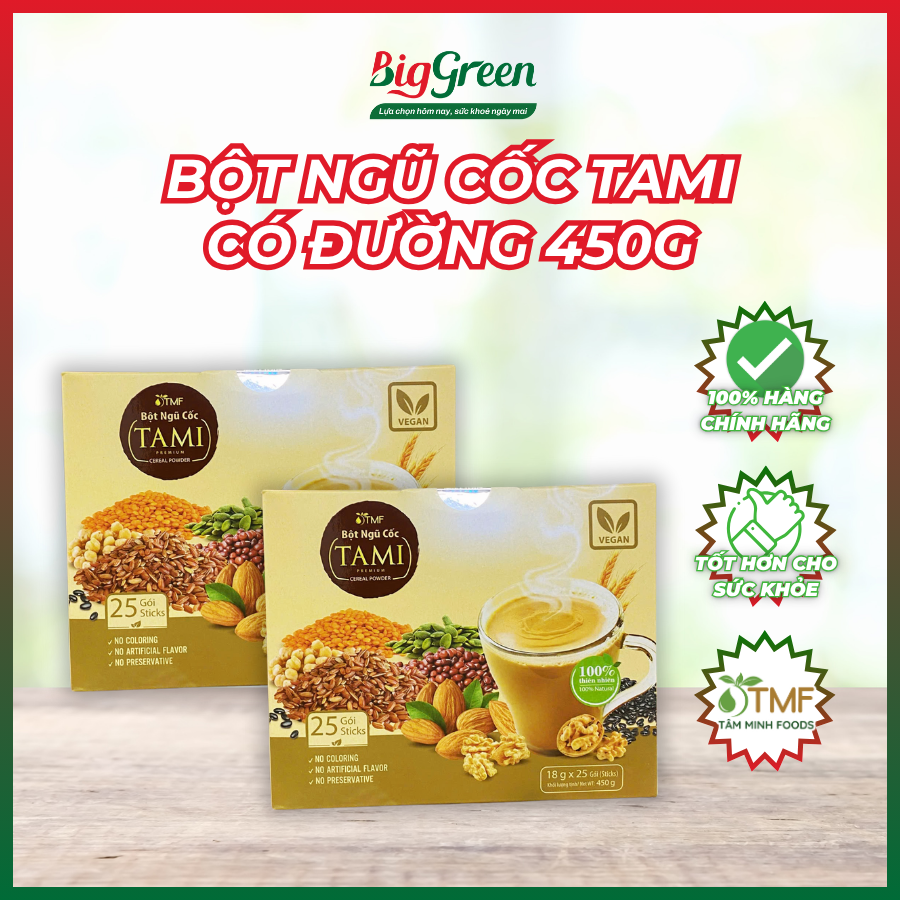 Bột ngũ cốc TAMI có đường 450g