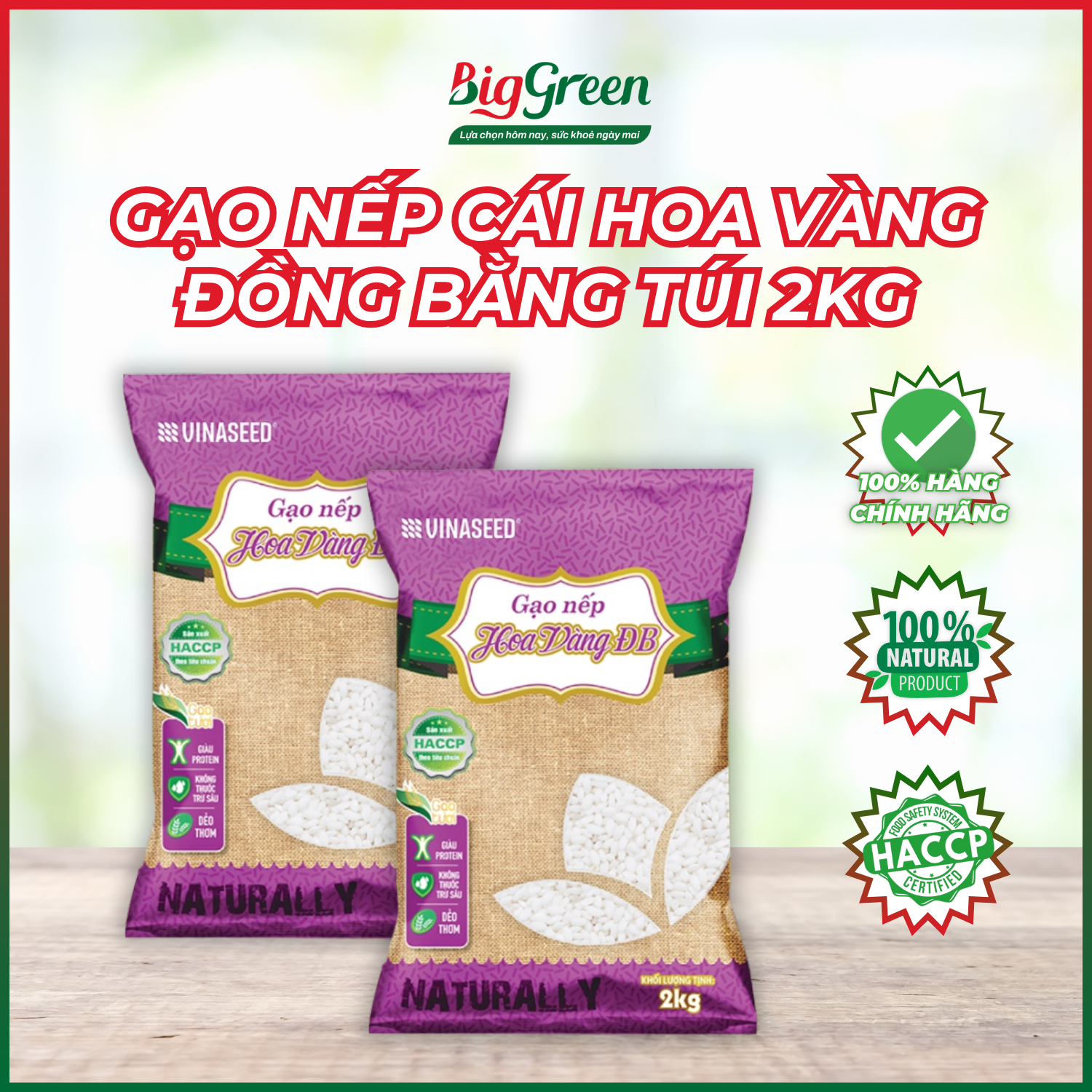 Gạo Nếp Hoa vàng