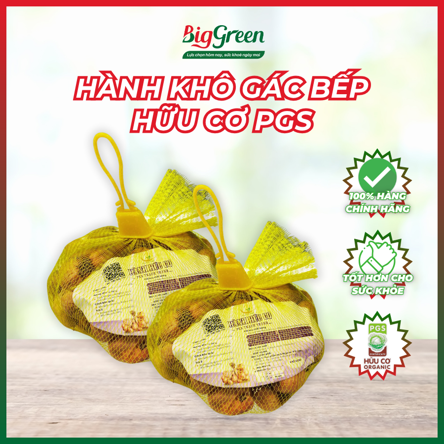 Hành khô hữu cơ PGS