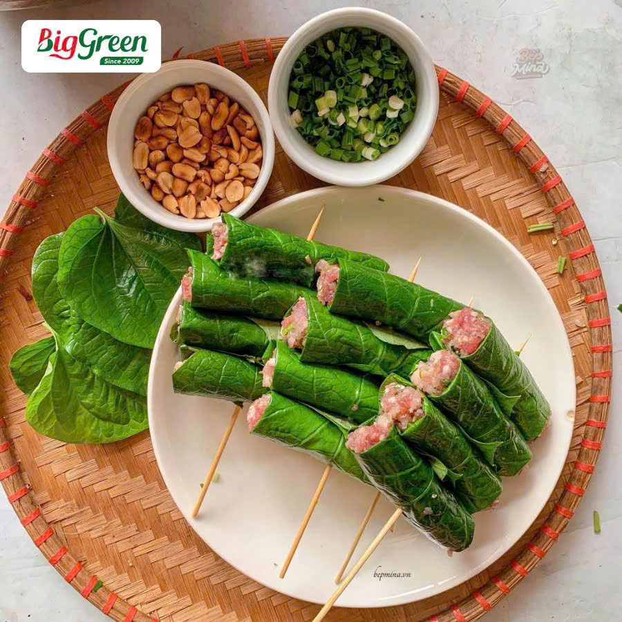 Chả lá lốt thịt lợn