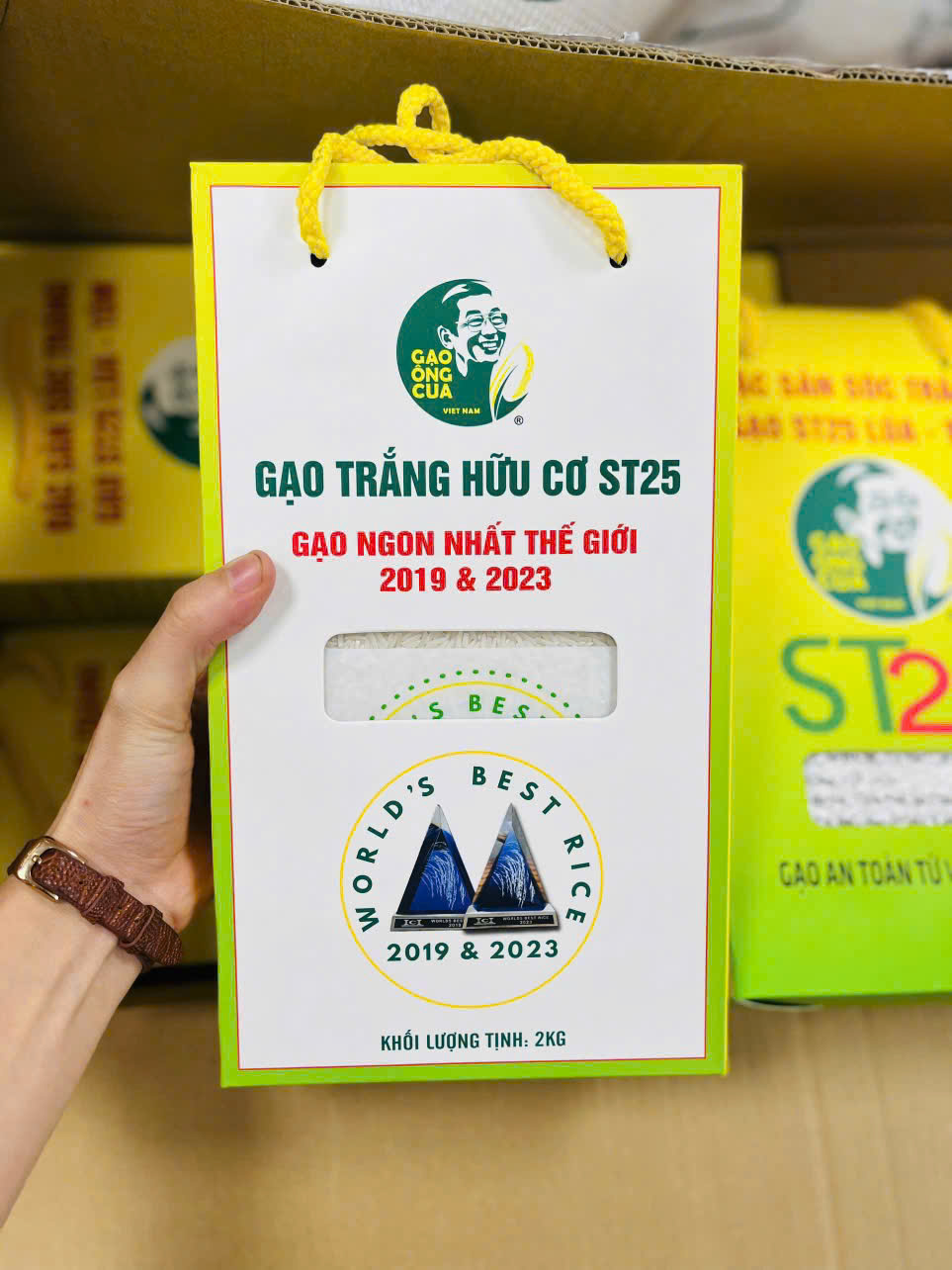 Gạo ST25 Hữu cơ Ông Cua