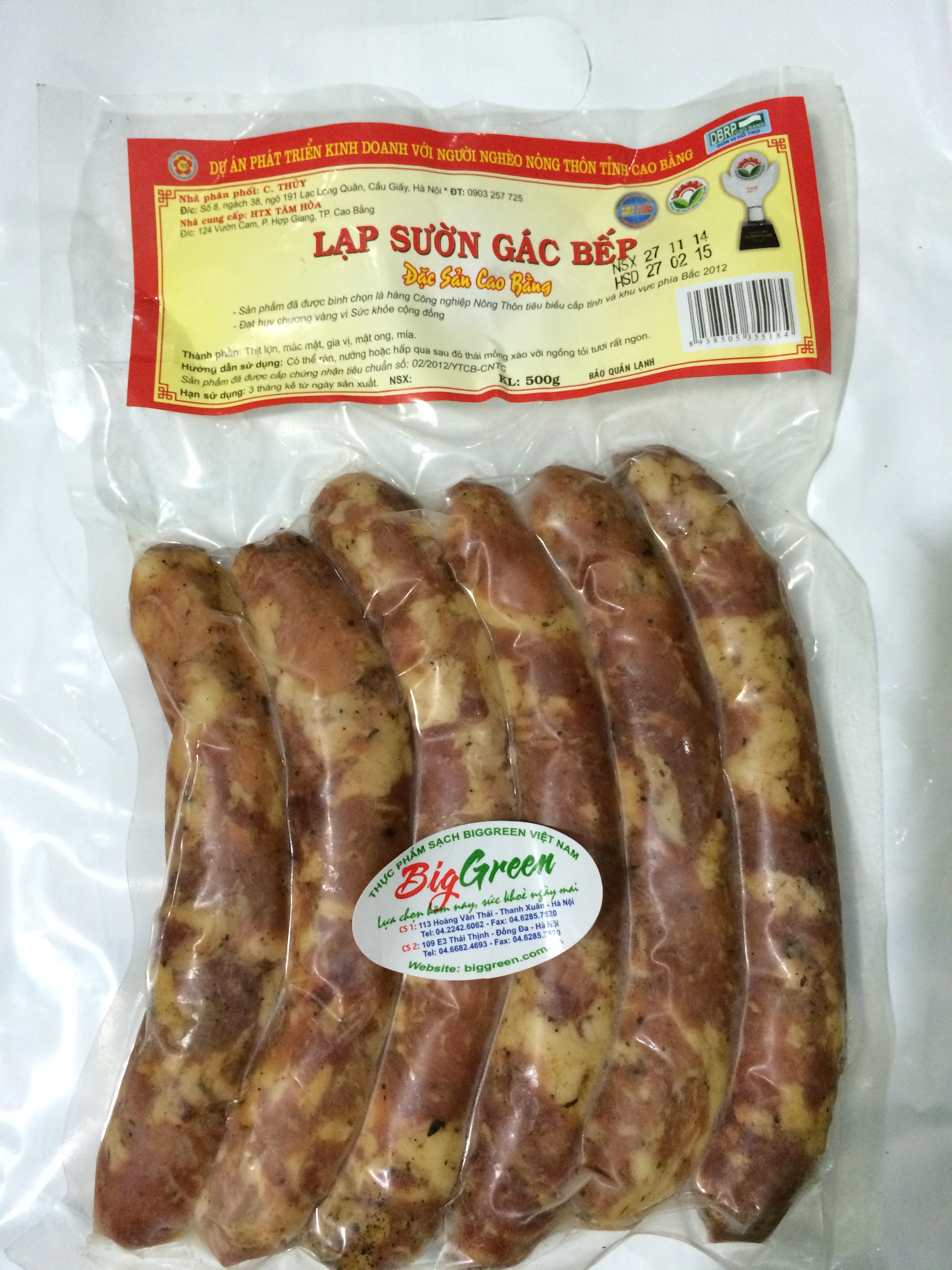 Lạp Sườn lợn đen Cao Bằng (8938505355016)