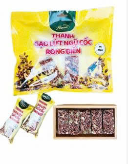 Thanh Gạo Lứt Rong Biển 180G