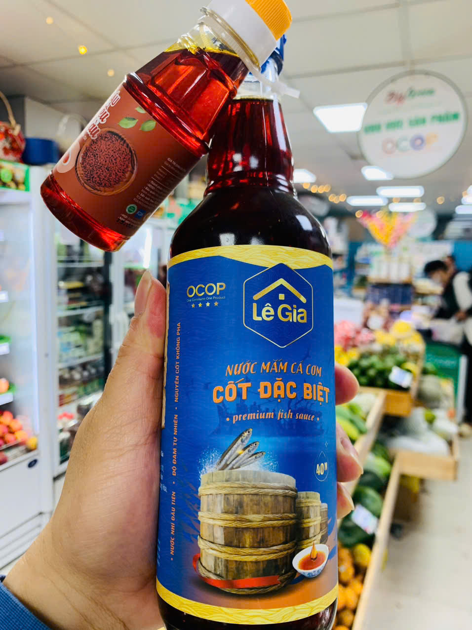 Nước Mắm cốt Cá cơm Đặc biệt (Khuyến mại dầu điều)