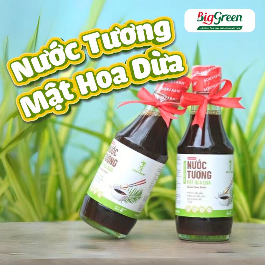 Nước tương mật hoa dừa Hữu cơ 200ml