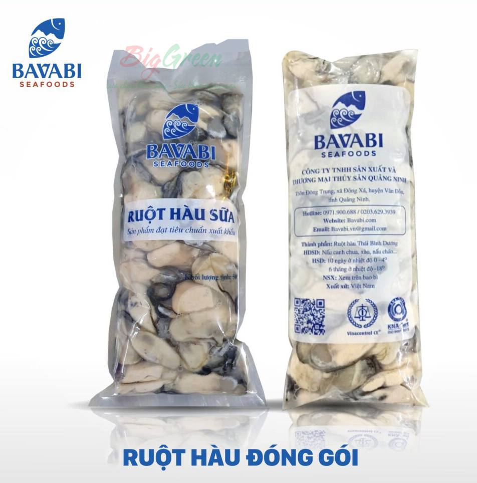 Ruột hàu sữa tươi Bavabi gói 500g (8936088910547)