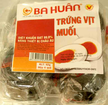 Trứng Vịt muối Ba Huân