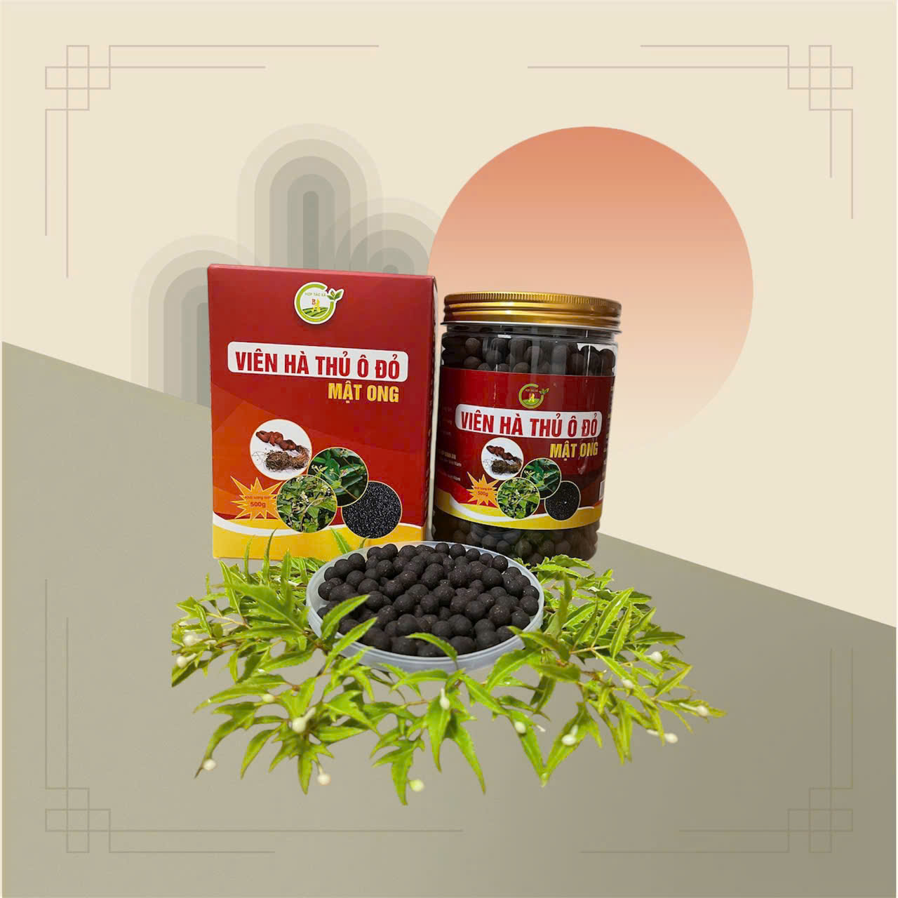 Viên Hà Thủ ô đỏ hộp 300g